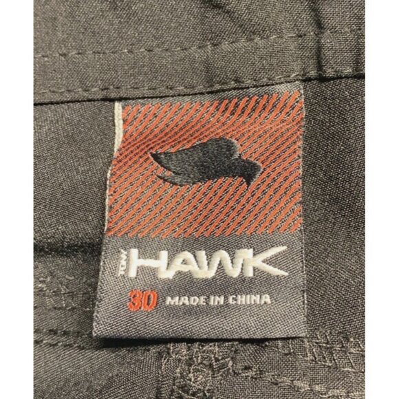 Hawk Men's Shorts Size 30 Flat Front Cargo Chino Walking Black Golf Skateboard - Picture 2 of 6